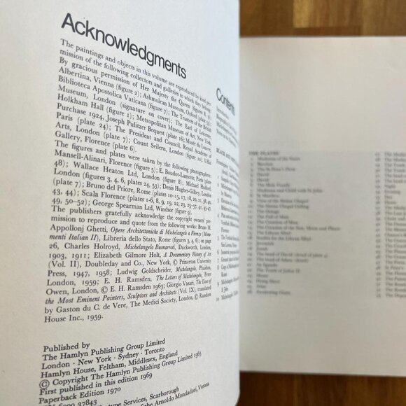 Vintage Softcover - Michelangelo, The Colour Library of Art Paperbacks - Picture 5 of 8